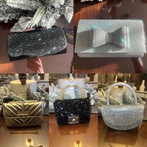 NYE bundle of 5- clutches / purse / handbags
